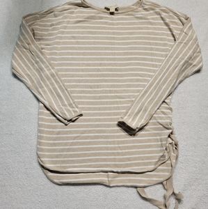 Michael Kors tan striped sweater